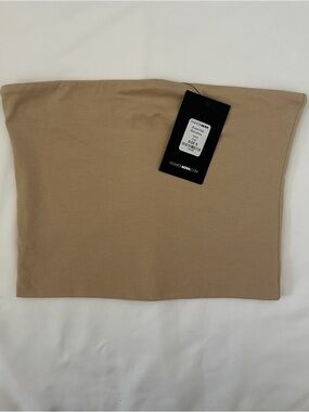 Fashion Nova Women’s Beige Nude Tube Essential Bandeau